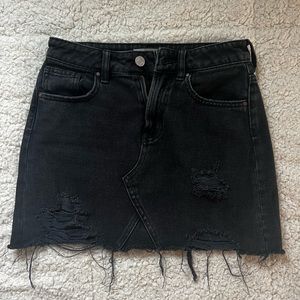 PacSun, 23, black denim skirt